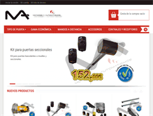 Tablet Screenshot of motoresyautomatismos.com